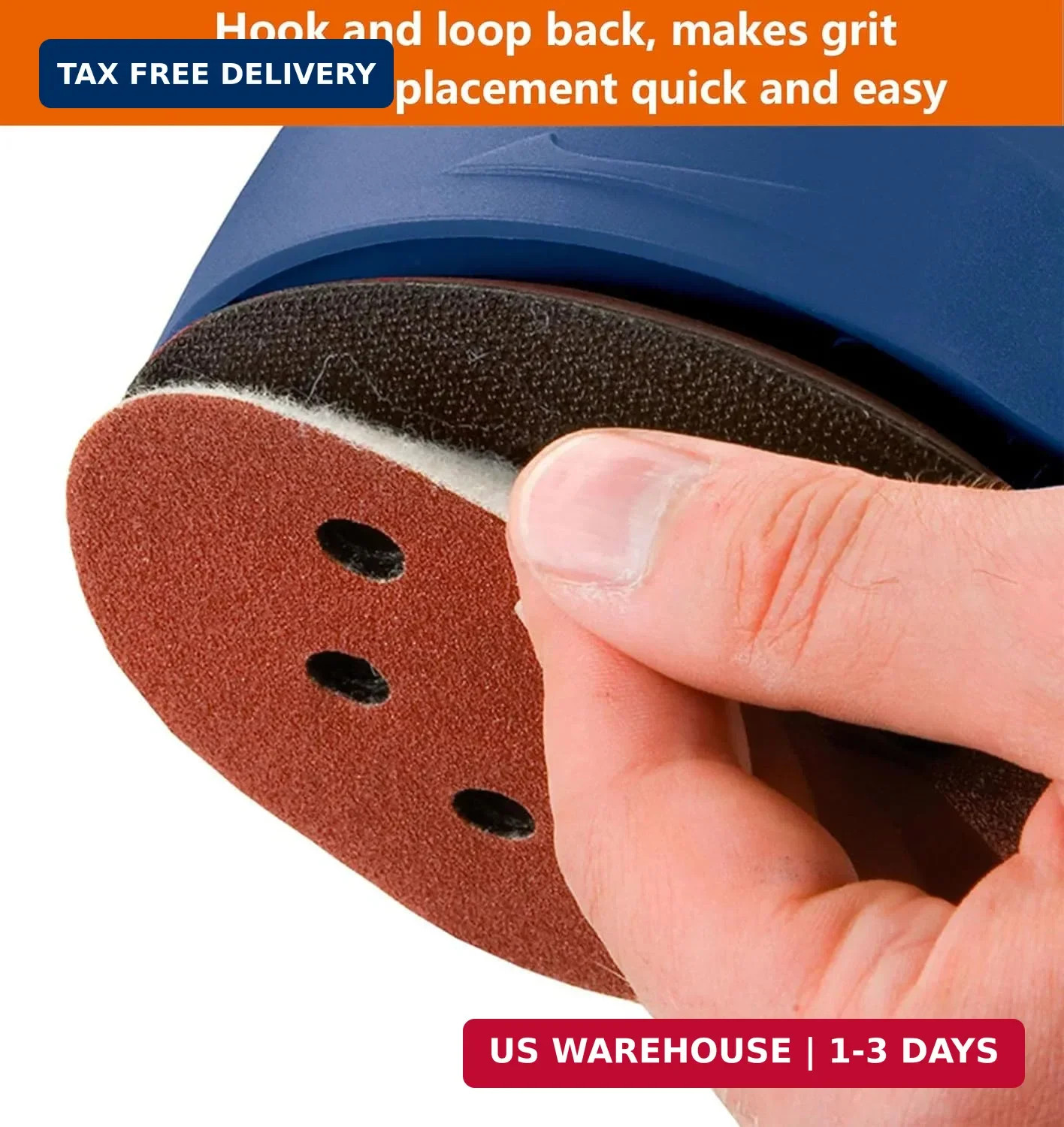 5-Inch Hook and Loop Sanding Discs for Random Orbital Sander, Assorted Sandpaper