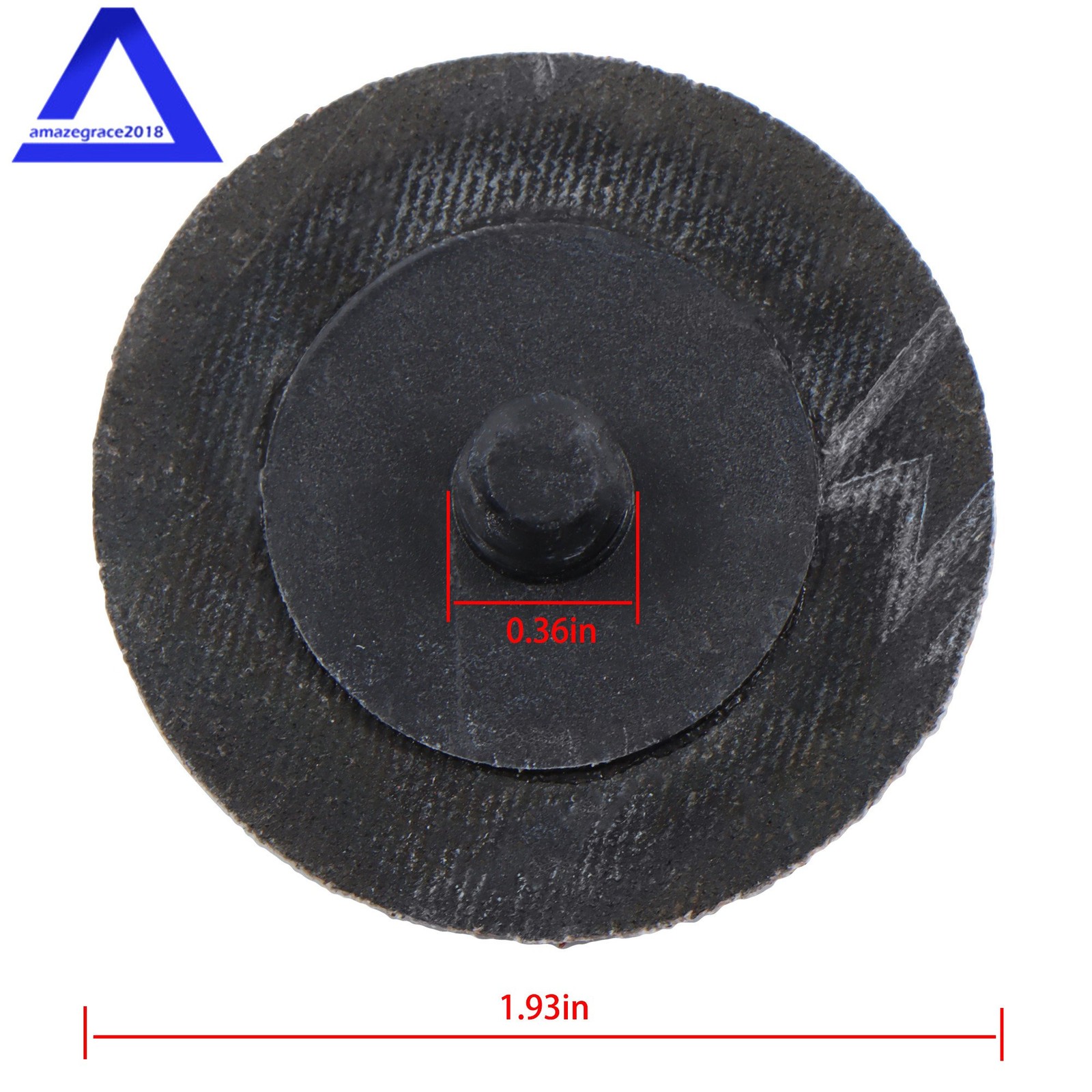 150 PCS 2 Inch Sanding Discs 36 Grit Twist lock Discs Die Grinder for Surface