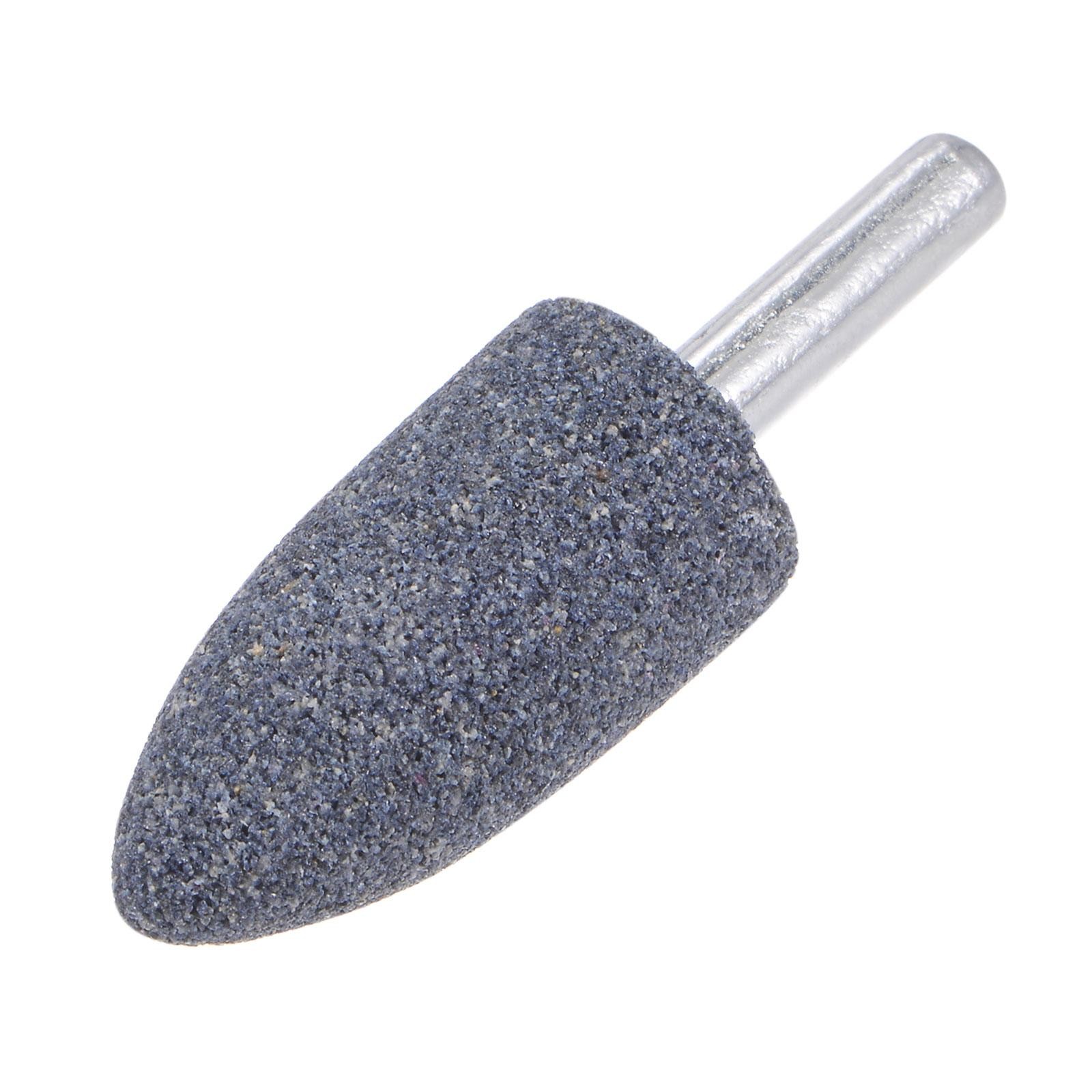 15pcs Abrasive Mounted Stone 1/4″ Shank 0.8″ Dia Conical Corundum Grinding Head