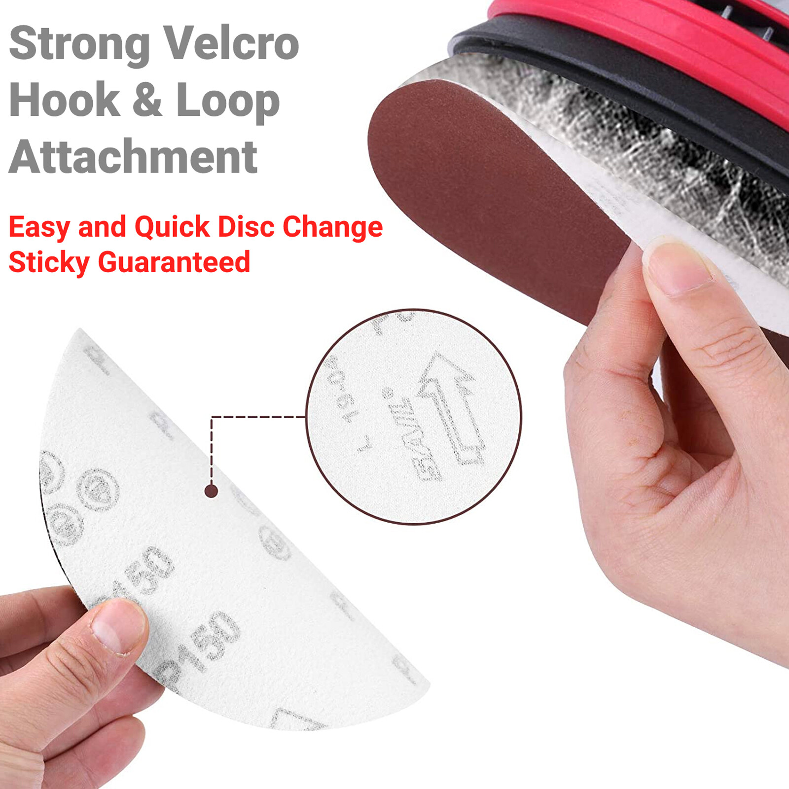 10-100PCS 6 inch Hook Loop Sanding Discs 40-2000 Grit Orbital Sander Paper Pads