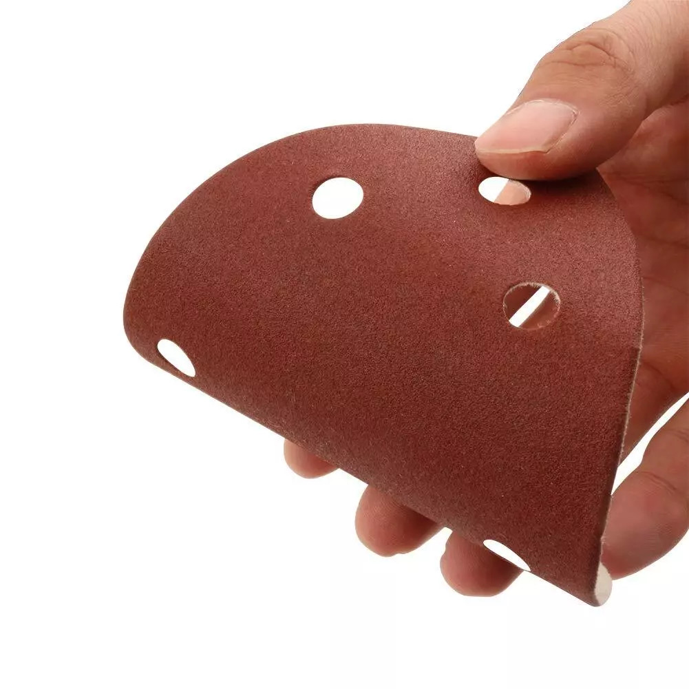 300PCS Detail Sandpaper Pads 6-H Hook Loop P60-240 Assorted for Small Sanders