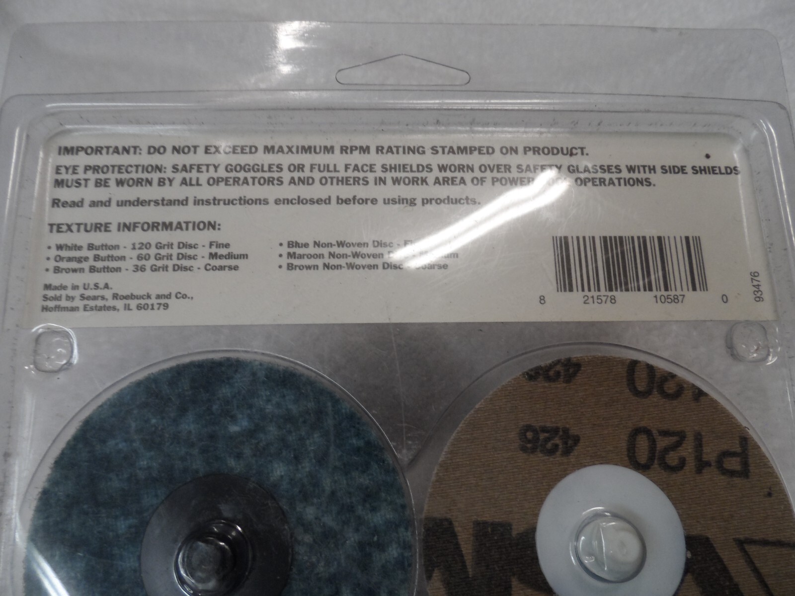 Craftsman USA Twist Lock Disc Surface Preparation Kit 7 pcs 64876