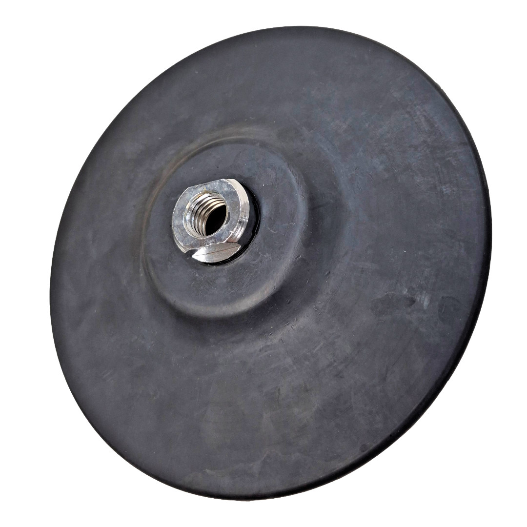 RUBBER BACKING PAD 7″ OAD 1/2″ (20MM) THREAD 8,600-RPM