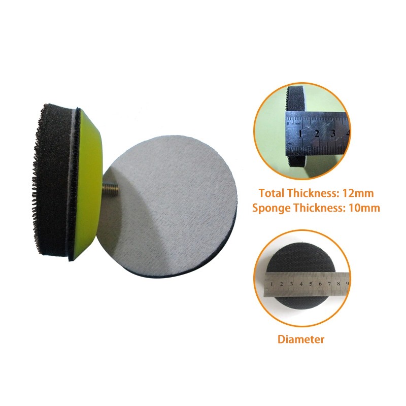 3 Inch 75mm Soft Sponge Cushion Interface Buffer Backing Pads For Sanding Pad
