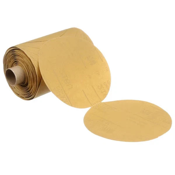 3M Stikit Gold Paper Disc Roll 49909 216U P80 5″ x NH 125 discs per roll