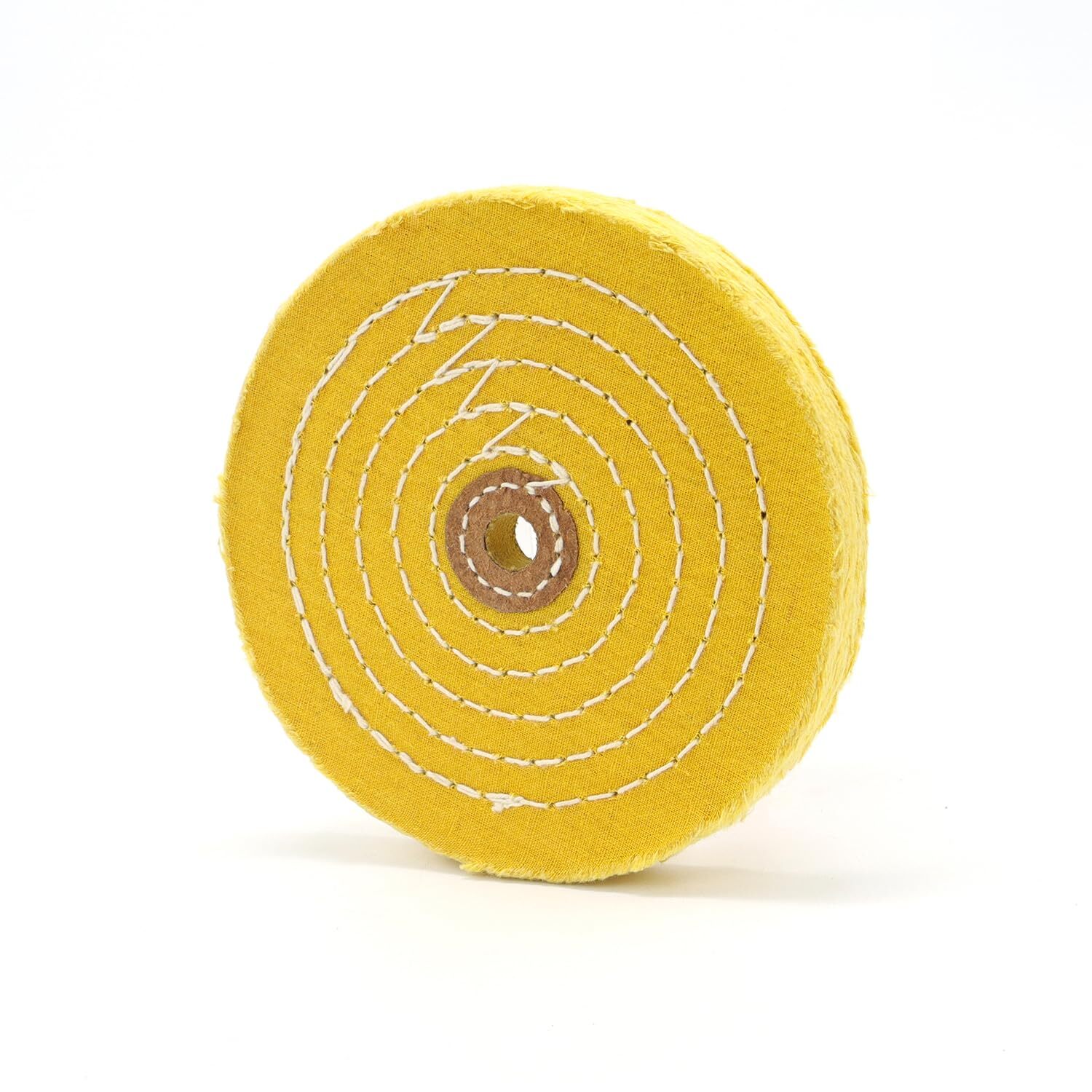 1 PACK 6 In Extra Thick Cotton Buffing Wheel, 6″ x 40 Ply Yellow Polishing Wheel
