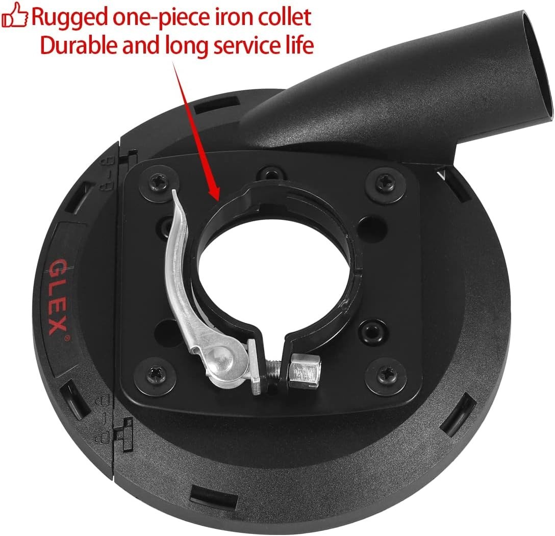 Angle Grinder Dust Shroud Attachment – Easy Install, Compatible with Top Brands