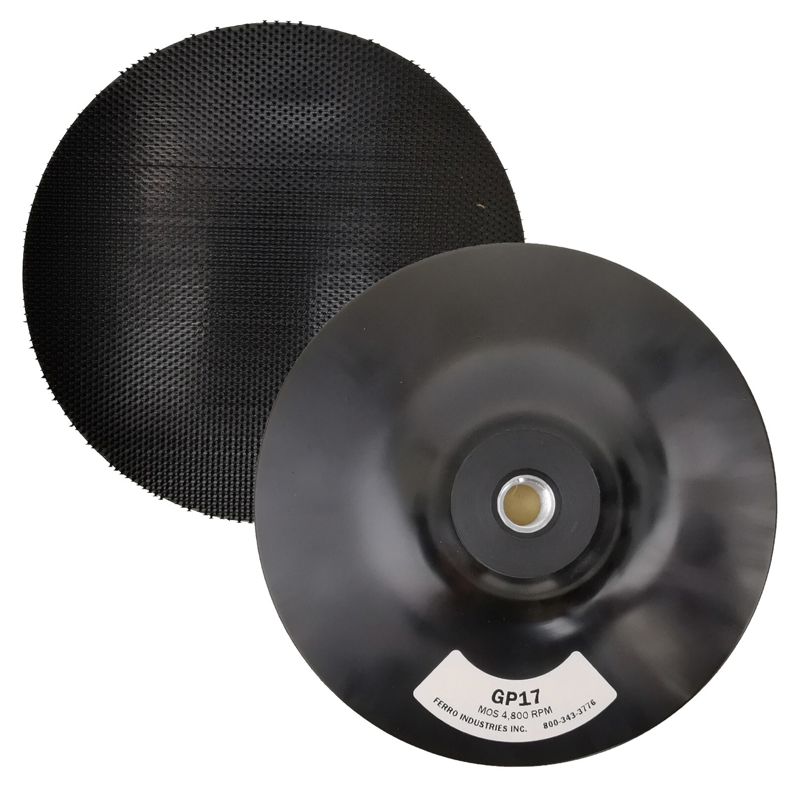 7″ Firm Gripper Pad 5/8″-11 Female Thread Made In USA