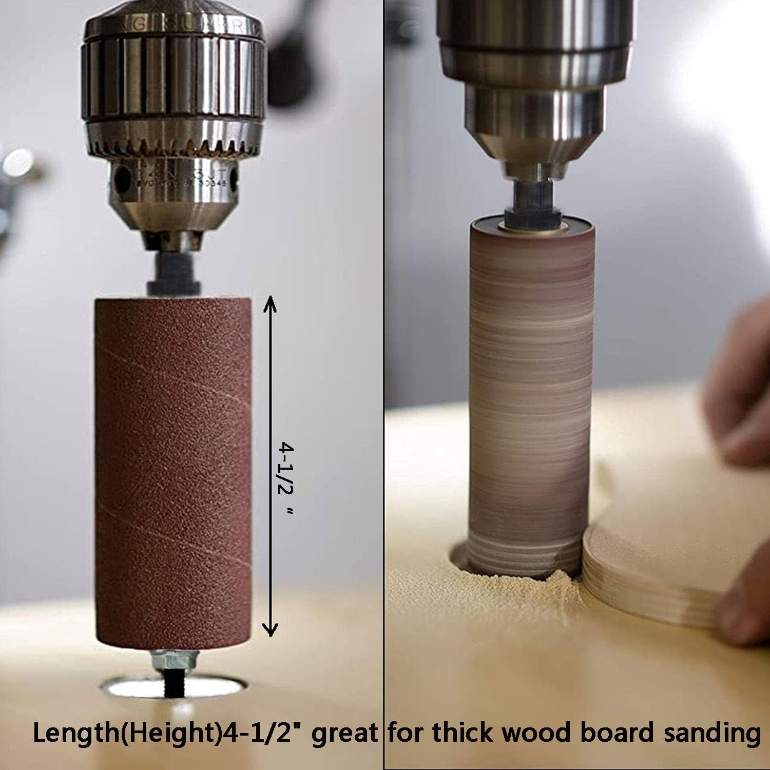 Portable Spindle Sander Drum Sander Set Hand-Held Rubber Sanding Drum Held Ru…