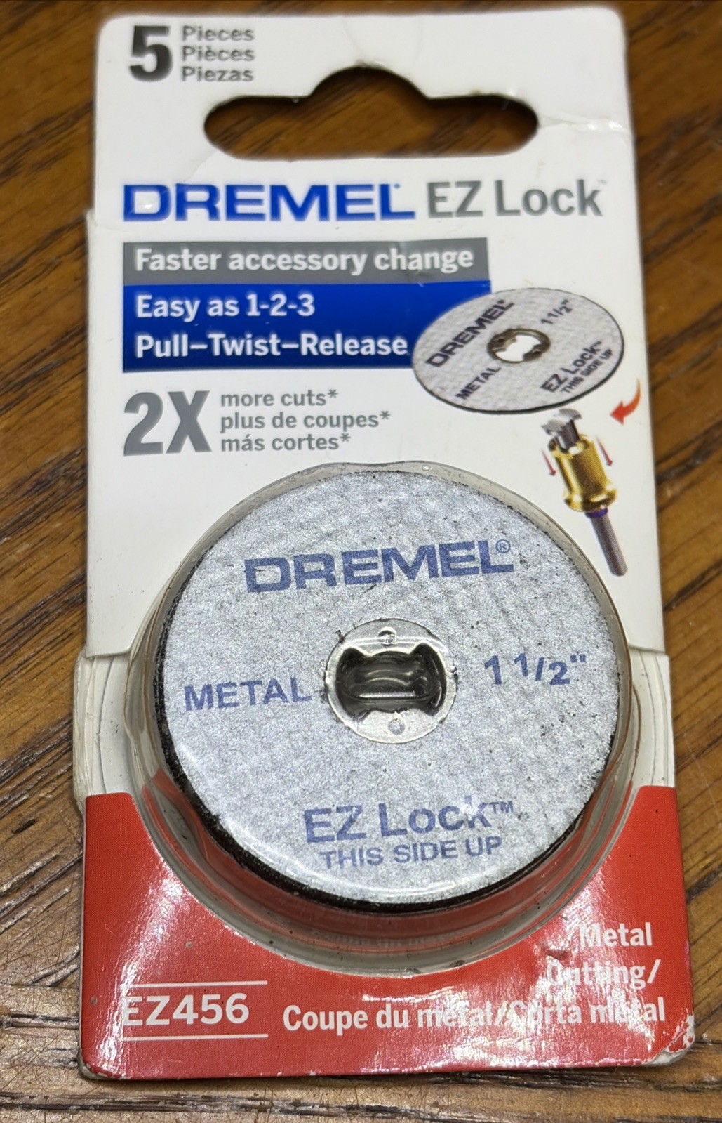 DREMEL METAL CUTTING CUT OFF WHEEL EZ456 EZ LOCK CUTTING 1 1/2″ **5 PIECES**