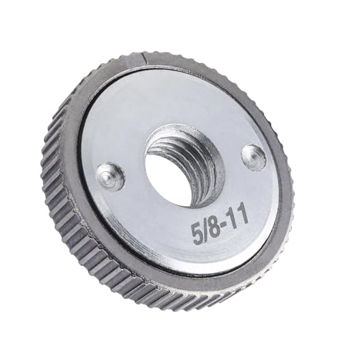 5/8-11 Inch Thread Angle Grinder Flange Nut, Self Tightening Lock Nut Quick