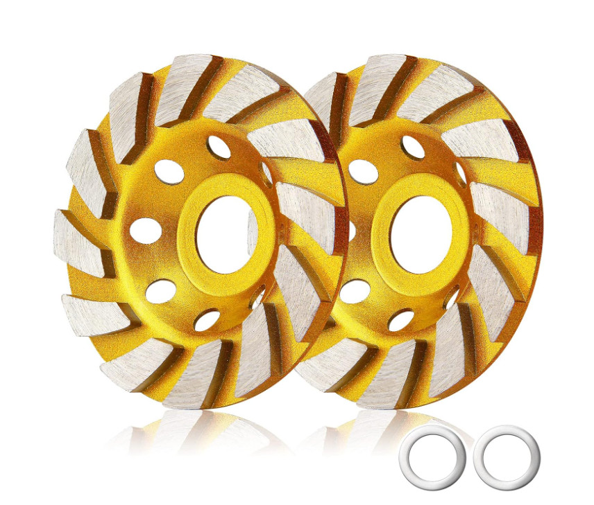 Pack 3 Muelas Diamantadas Copa 4″ Turbo 12 Segmentos para Hormigón