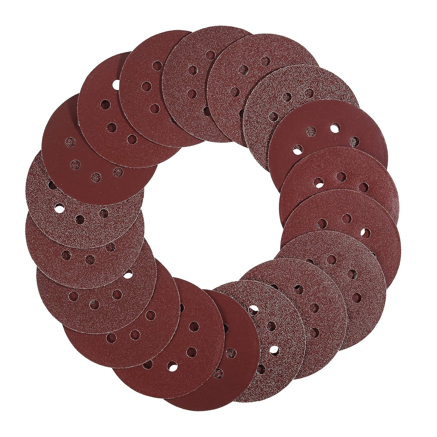 Bates 5-Inch Sanding Discs 30 Pack Assorted Grits 40-600 for Perfect Finishes