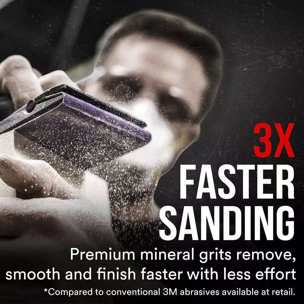 Pro Grade Precision 9 In. X 11 In. 150 Grit Faster Sanding Sheets with No-Slip G