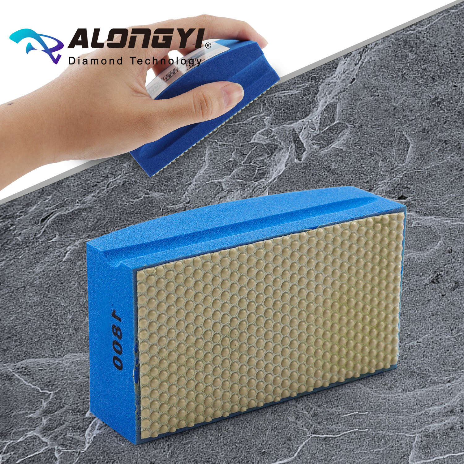 Resin Diamond Hand Sanding Pads for Stone Glass Ceramic Marble Granite