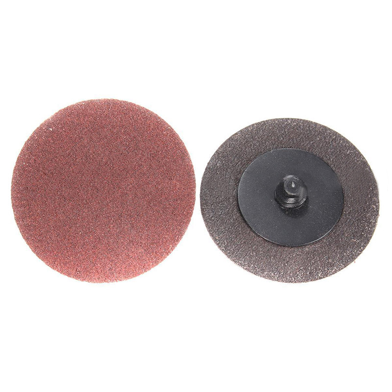 IIT 120 Grit 2″ Sanding Wheels Discs Plus Mandrel Roll Lock Type R Style 82041