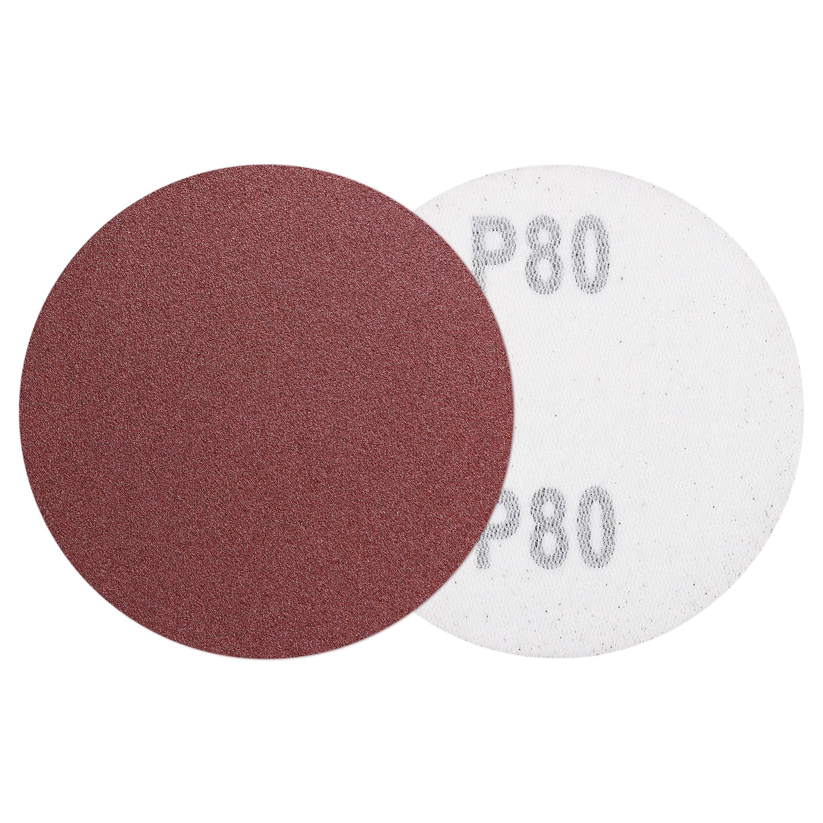 5 Pcs 3 Inch Sanding Disc 80 Grit Hook and Loop Sandpaper