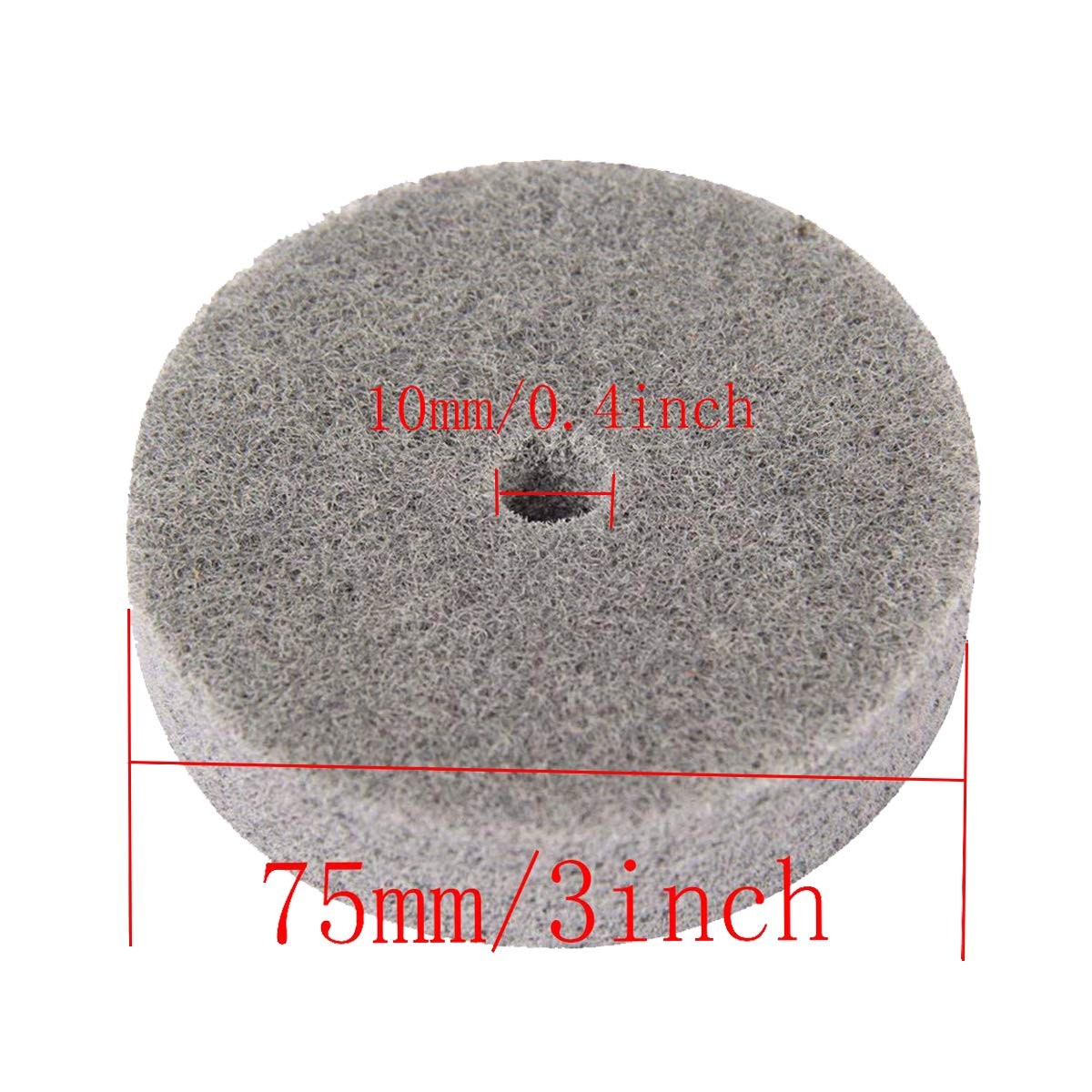 COMOK 10Pcs 75mm/3″ Diameter Grit Nylon Fiber Polishing Buffing Wheel 75mm/3