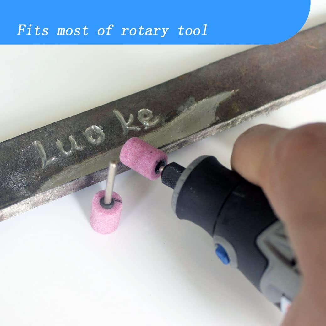 Luo ke 20 Pcs Rotary Grinding Stone Bits, Abrasive Stone Mounted Sharpening T…