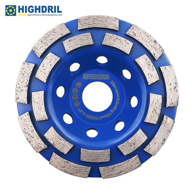 1pc 4.5″ / 115mm Diamond Double Row Grinding Wheel for Concrete Masonry Granite