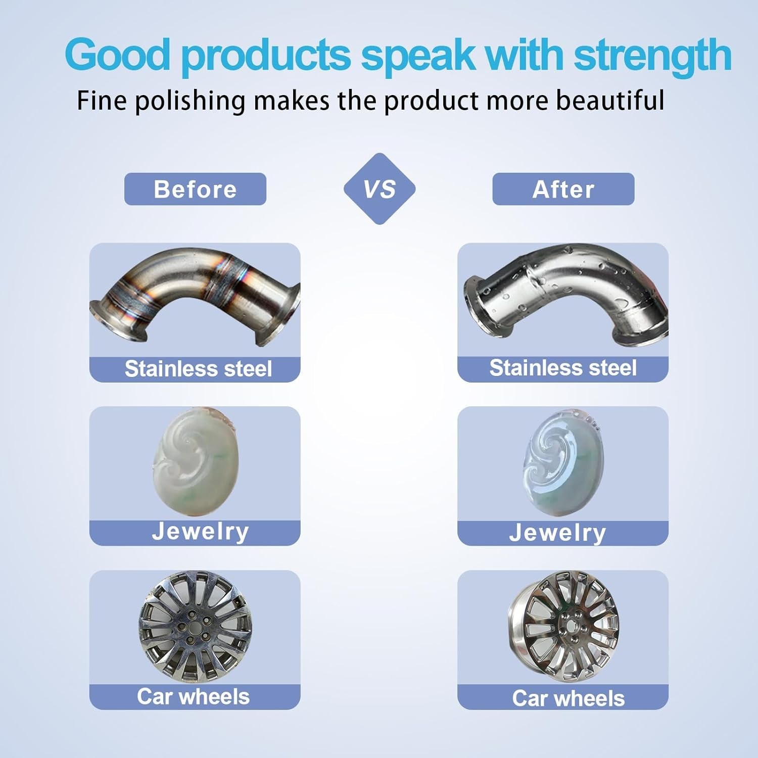 6 Drill Buffing Wheels and 3 Polishing Compounds, Multi-Specification Wheel K…