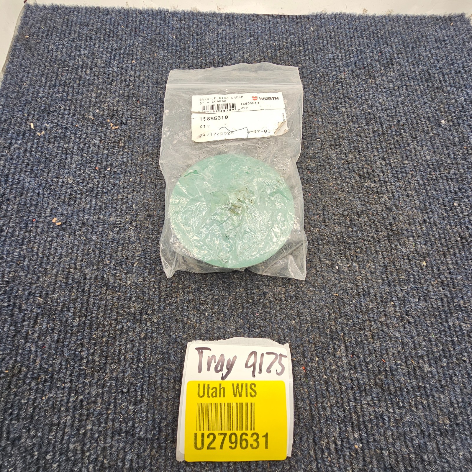 WURTH 15855310 Surface Conditioning Bristle Disc Green 3 Inch Coarse