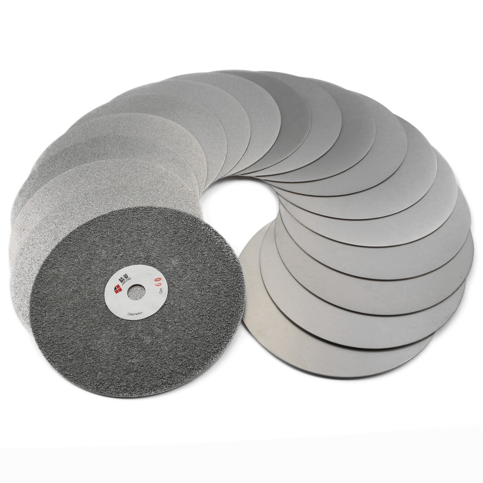 6Pcs 6″ 150mm Grit 60-3000 Diamond Grinding Discs Set Flat Lap Disk Stone Tools