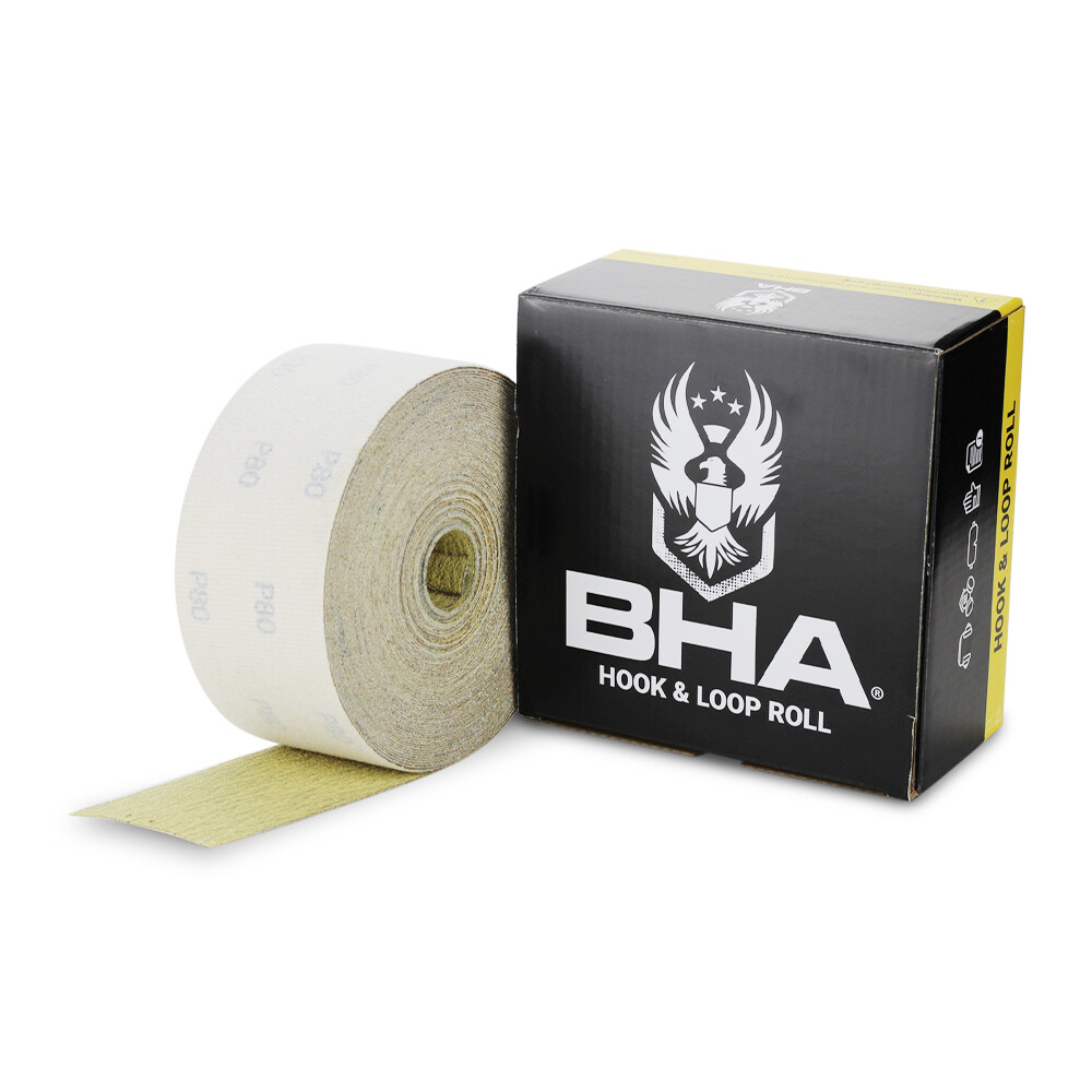 BHA 2-3/4″ Inch x 20 Yard Gold Hook and Loop Longboard Sandpaper Continuous Roll