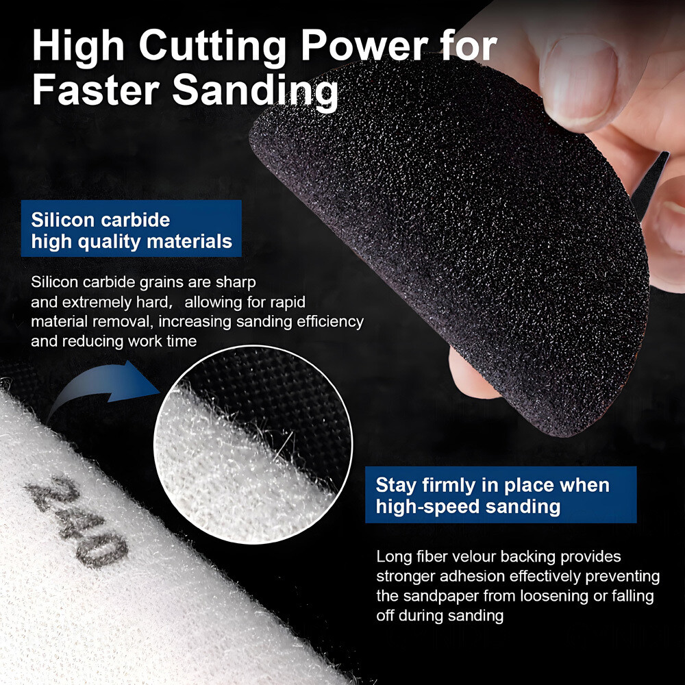 60-10000# Grit 4 Inch Round Sandpaper Sanding Disc 100mm Wet & Dry Flocking Disc