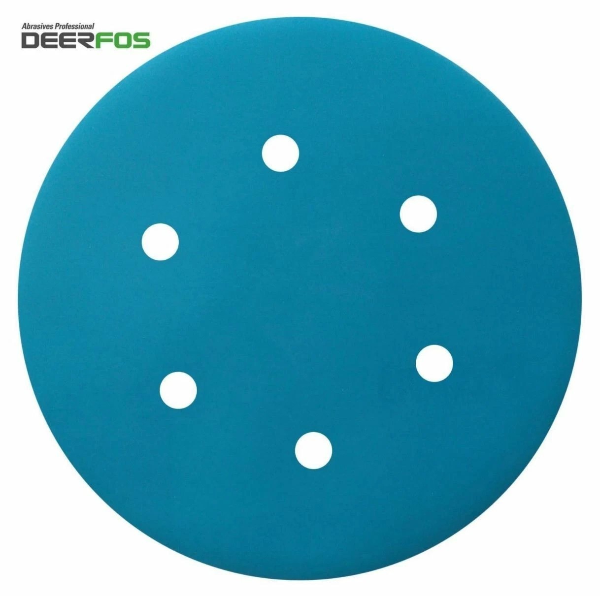 DEERFOS 6″ SANDING DISC GRIT 100 SAND PAPER HOOK & LOOP WITH 6 HOLES 10PCS