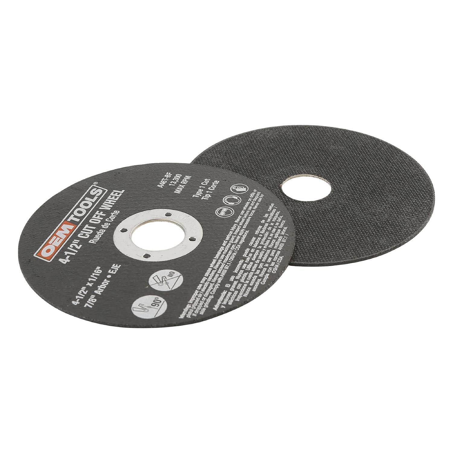 OEM TOOLS 4-1/2″ Cut Off Wheel 2pc 7/8″ Arbor, 1/16″ Thickness 26510