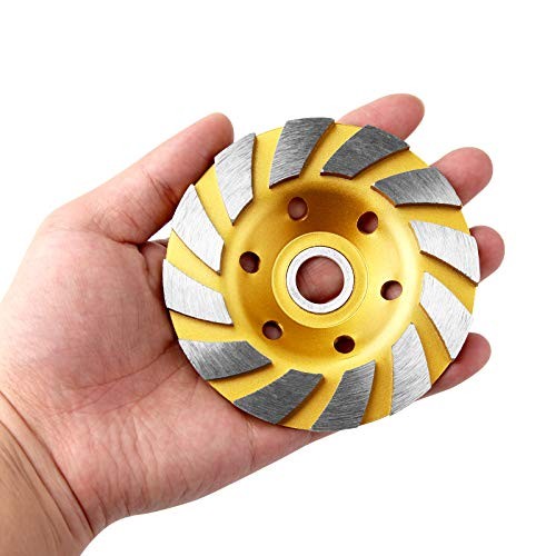 4 Inch Concrete Stone Ceramic Turbo Diamond Grinding Cup Wheel,12 Segs 2 Pieces