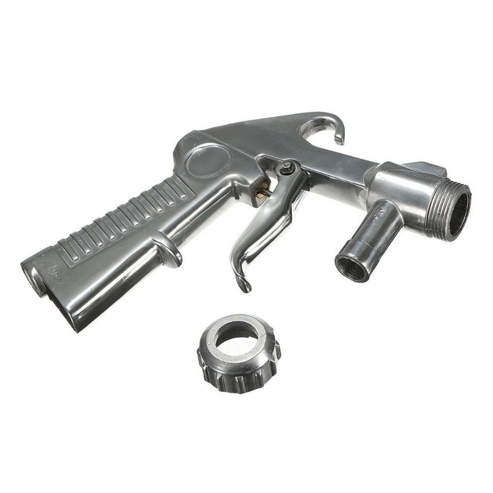 Jewboer Sand Blaster Gun,Sandblasting Sandblaster Gun Kit 135x150mm, Silver
