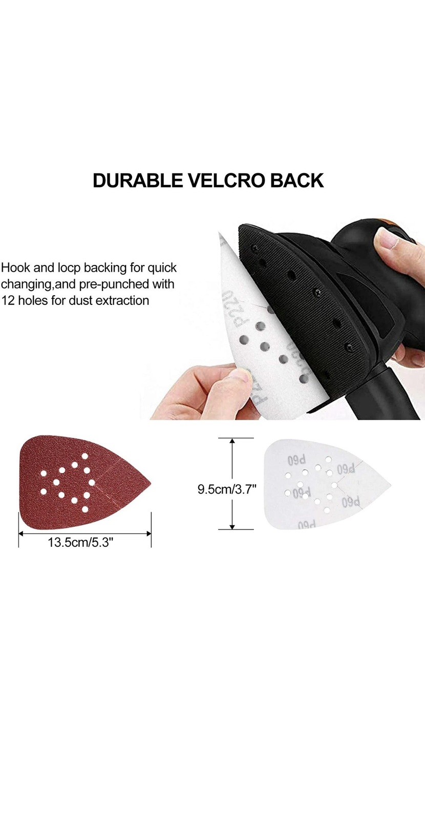 28 Mouse Sanding Pads 60 80 120 150 220 Grit for Black+Decker Sander Sandpaper