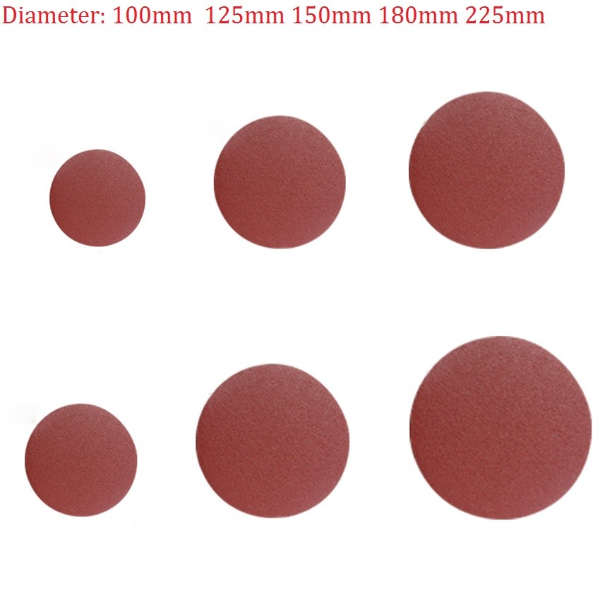 10Pcs Hook And Loop Sanding Discs 100mm-225mm Sandpaper 40-2000 Grit Sander Pads