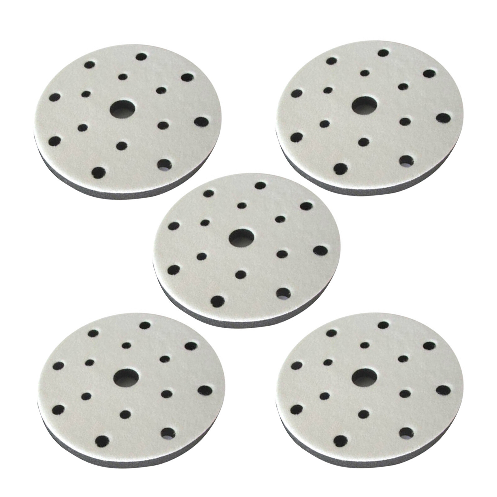 NEW 5Pcs 6 inch Sponge Interface Pad Hook Loop Sanding Disc Sander Backing Pads