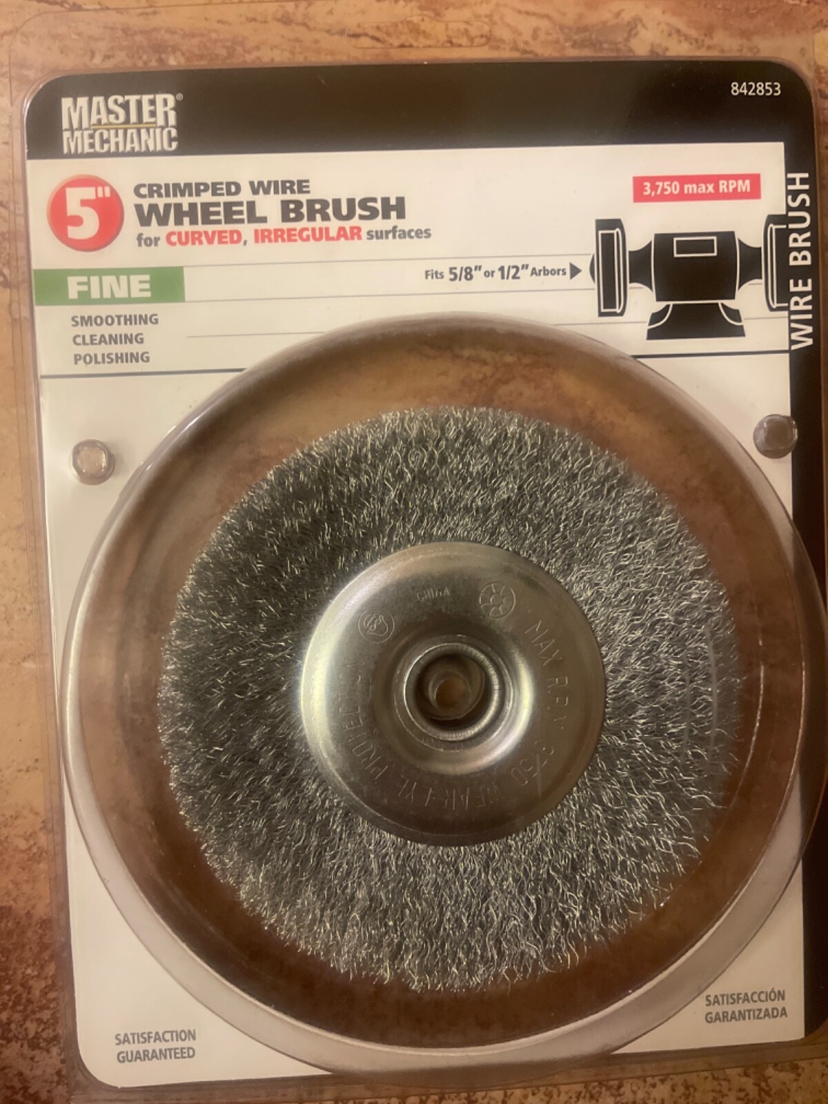 Master Mechanic 5″ Crimped Wire Wheel Brush #842853