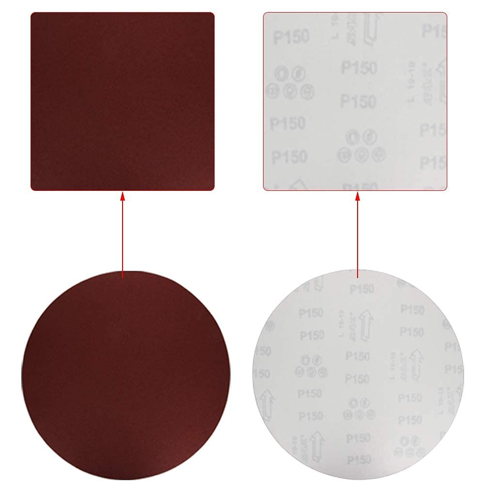 10pcs PSA Sanding Discs, 10inch Self Stick Adhesive Back Aluminum Oxide Sandp…