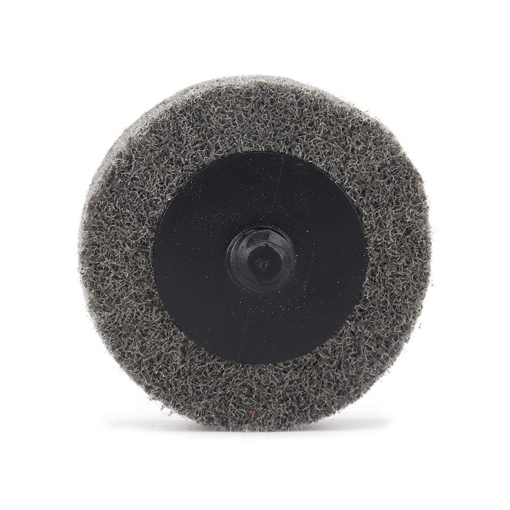 2″ 50mm R Lock Grey Fiber Polishing Wheel Discs Roll Buffing Pads 9P 1/4″ Shank