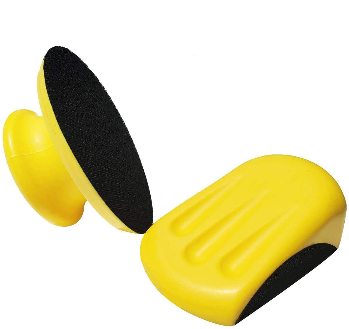 2 Pack 5 Inch Hand Sanding Blocks Round and Mouse Hand Sanding Blocks for Wood
