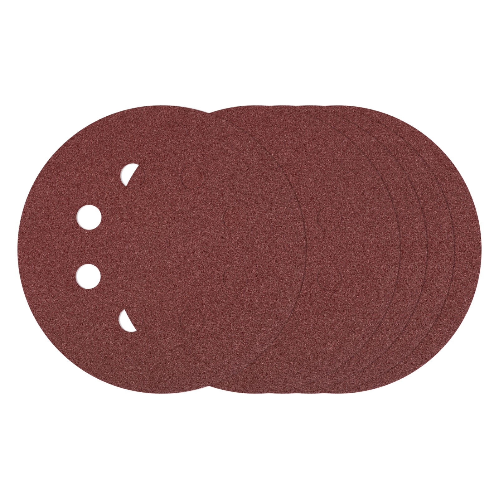 20 Pcs Sanding Disc 8-7/8 Inch 80 Grit 8 Hole Random Orbital Sandpapers, Red