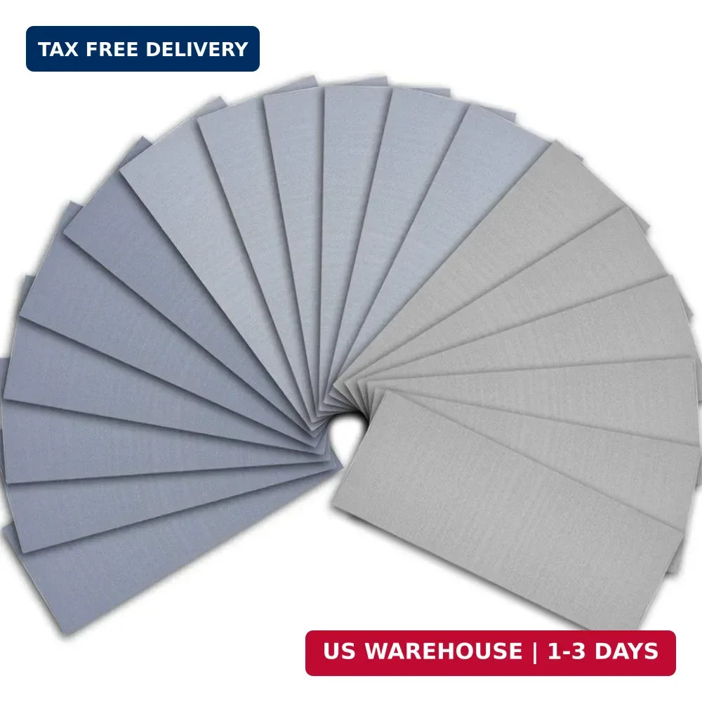 18 Pcs Wet and Dry Sandpaper 3000 5000 7000 High Grit Assorted, 9 x 3.6 Inches A