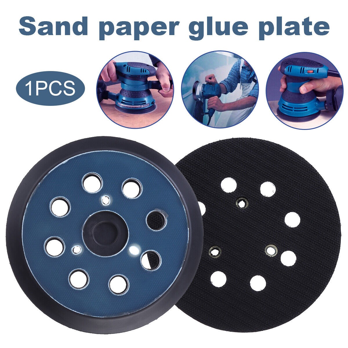 For Dewalt, Makita, Porter Cable 5 inch Orbital Sander Replacement Pad Hook Loop