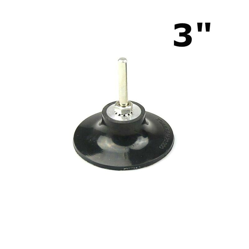 1Piece Optional 1″ 2″ 3″ Back-up Pad for Roloc Sanding Disc 6mm shaft Changeable