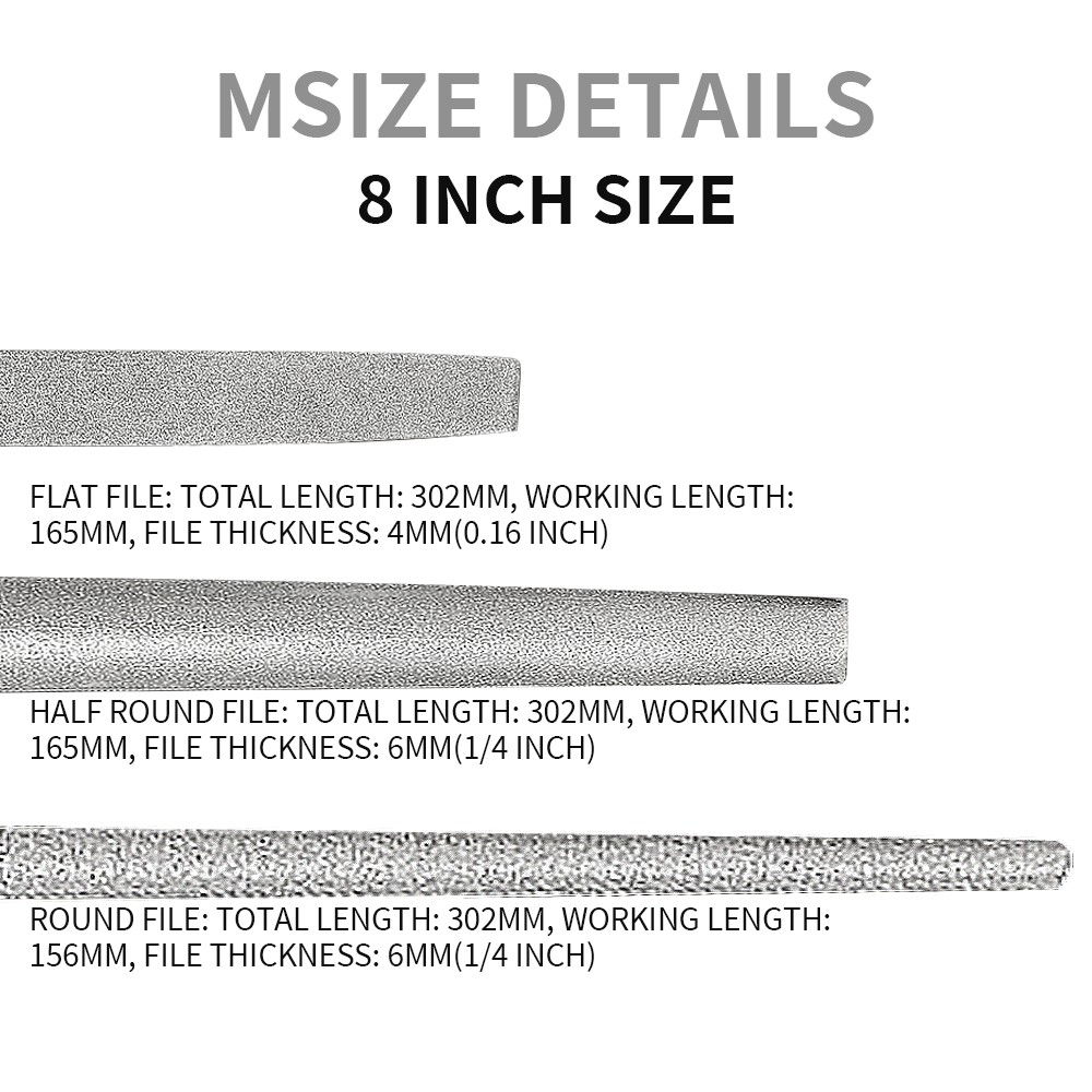 Durable High Quality Diamond Flat File Flat File Sliver Needle Flat Long-lasting