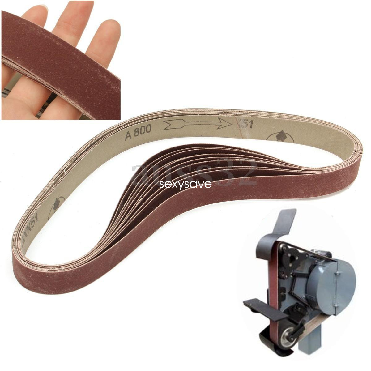 5PC Sanding Belt 1″x30″ 25x762mm Grit 60 80 120 240 for Abrasive Sander Tools