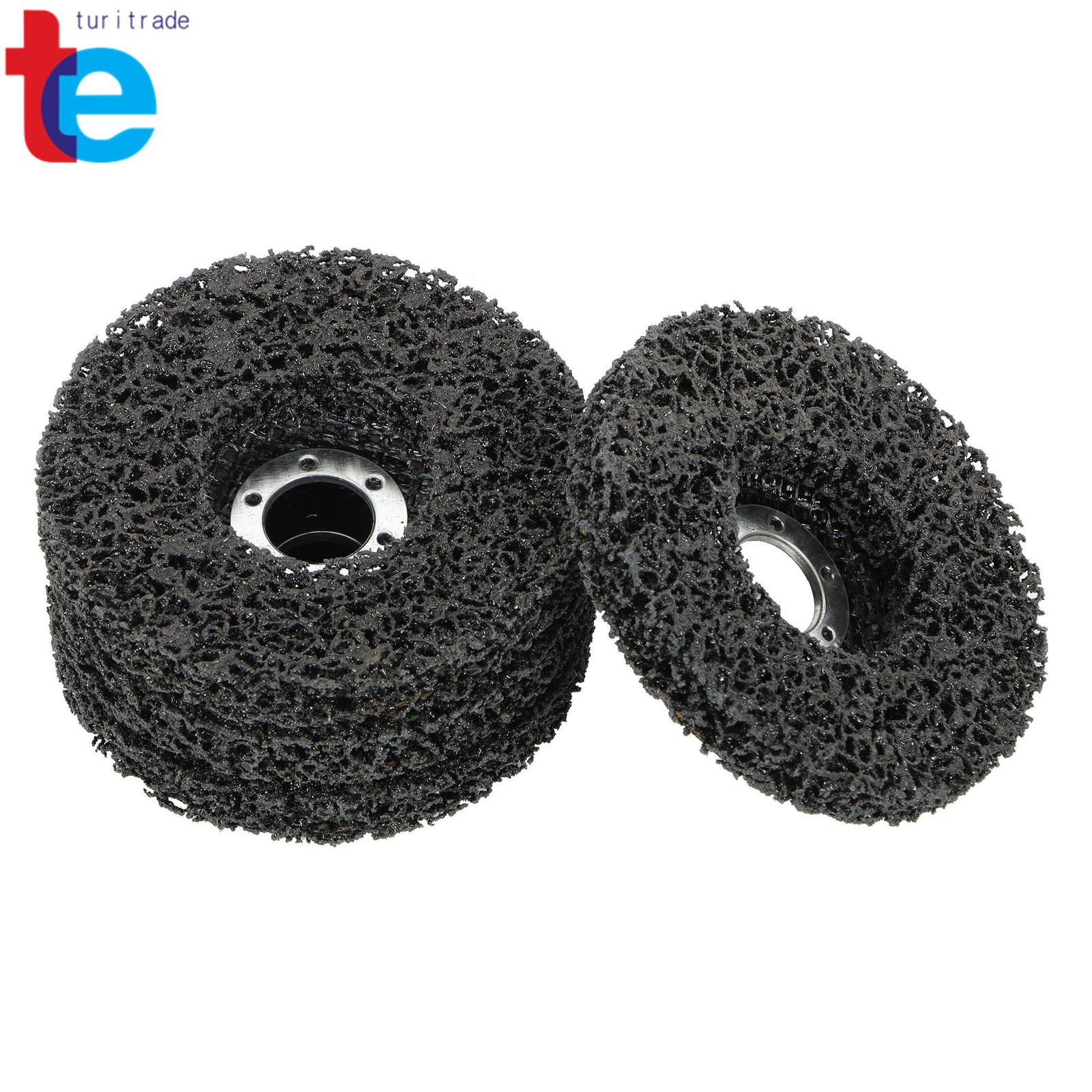 10 Pack 4-1/2Inch x 7/8Inch Strip Discs Wheel Black Diamond Grinding Discs