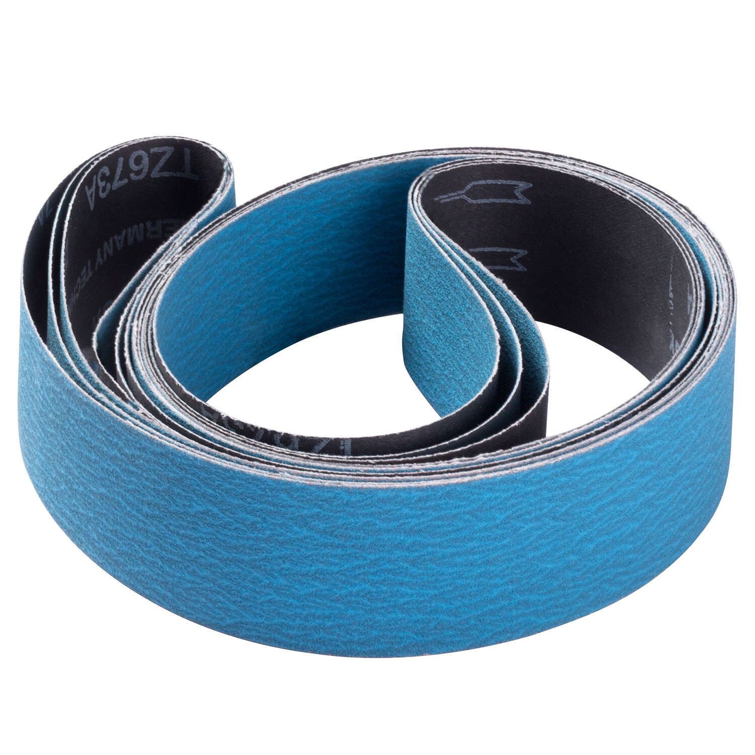 3PCS Blue Zirconia Abrasive Sanding Belts 2×42 in 60 Grit Sander Belts for Metal