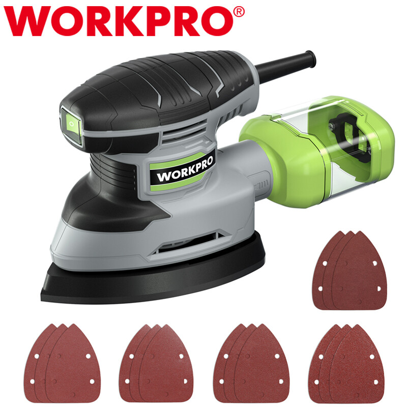 WORKPRO 13,000 OPM Electric Sander Detail Sander Compact 1.6Amp Power Sander