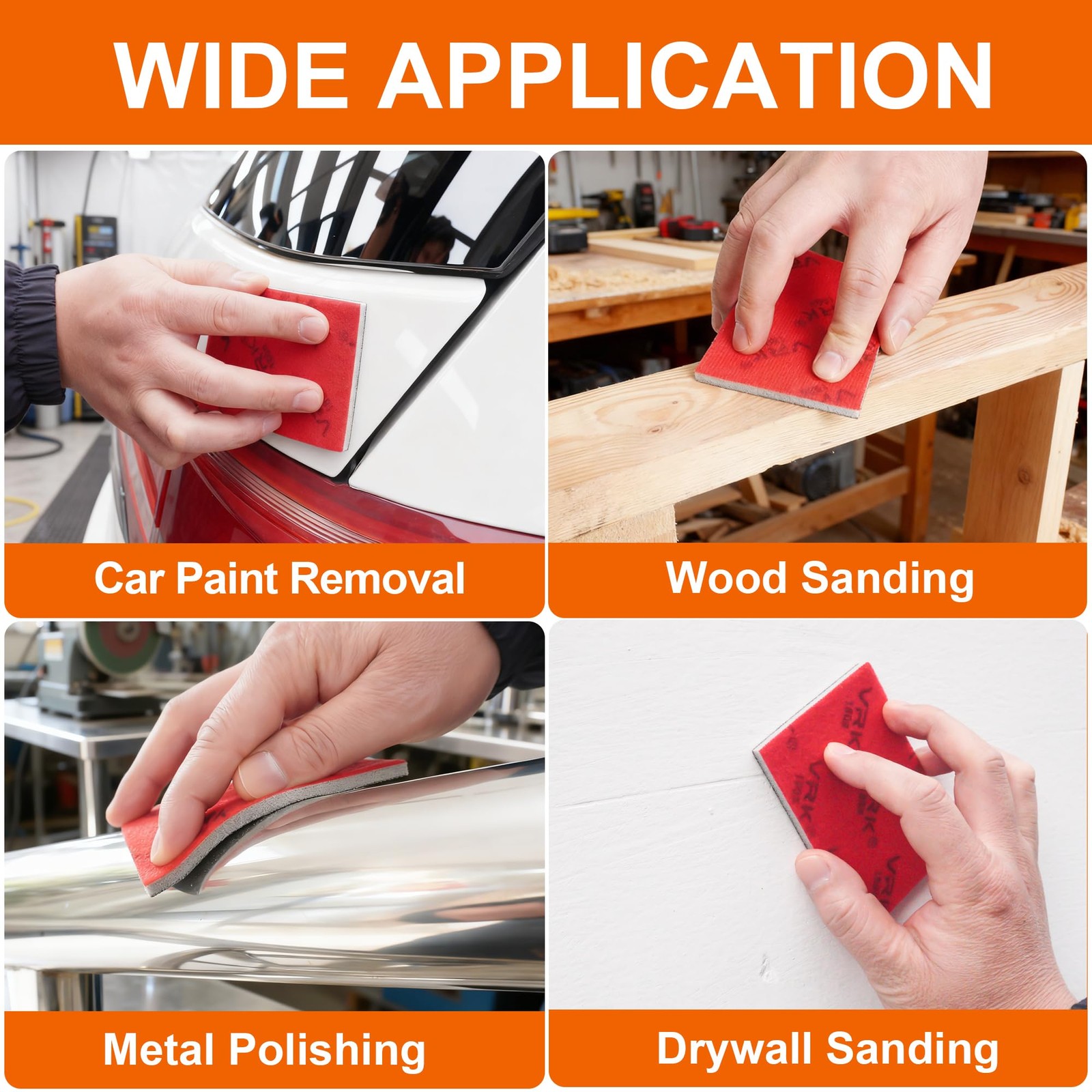 28 Pcs 180-3000 Grit Sanding Sponge,Ultra Fine Sandpaper,Soft Foam Hand Sande…